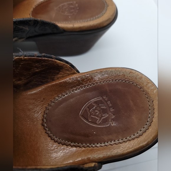 Ariat Black and Brown Women's Shoes - Picture 4 of 15